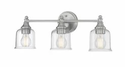 Best Pirce 😍 Signature Hardware Hesby 23 in. Wide 3-Light Vanity Fixture in Brushed Nickel (60W ) 🧨 -Signature Hardware shop Query 100