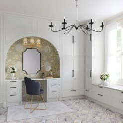 Wholesale 💯 Signature Hardware Candler 60W 6-Light Candelabra E-12 Chandelier in Matte Black 👍 -Signature Hardware shop Query 1007