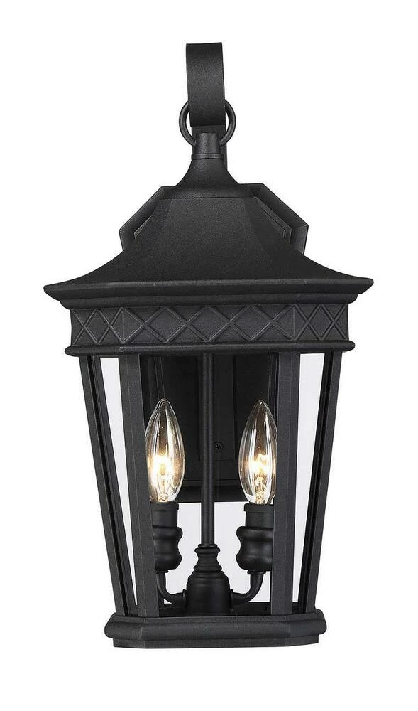 Discount ⌛ Signature Hardware Foxfield 16-5/8 in. 60W 2-Light Outdoor Wall Sconce in Black ✨ 4 Discount ⌛ Signature Hardware Foxfield 16-5/8 in. 60W 2-Light Outdoor Wall Sconce in Black ✨ - Image 2