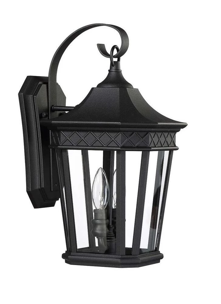 Discount ⌛ Signature Hardware Foxfield 16-5/8 in. 60W 2-Light Outdoor Wall Sconce in Black ✨ 5 Discount ⌛ Signature Hardware Foxfield 16-5/8 in. 60W 2-Light Outdoor Wall Sconce in Black ✨ - Image 3
