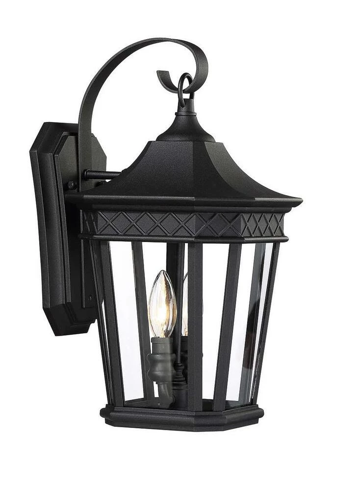 Discount ⌛ Signature Hardware Foxfield 16-5/8 in. 60W 2-Light Outdoor Wall Sconce in Black ✨ 6 Discount ⌛ Signature Hardware Foxfield 16-5/8 in. 60W 2-Light Outdoor Wall Sconce in Black ✨ - Image 4