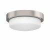 Wholesale ❤️ Signature Hardware Leavells 5-3/8 x 13-1/4 in. 75W 2-Light Medium E-26 Flush Mount Ceiling Fixture in Brushed Nickel 🛒 -Signature Hardware shop Query 105