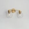 Promo 🤩 Signature Hardware Albury 60W 2-Light Medium E-26 Vanity Fixture in Brushed Gold 🎉 -Signature Hardware shop Query 1053