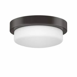 Best Pirce 😀 Signature Hardware Leavells 5-3/8 x 13-1/4 in. 75W 2-Light Medium E-26 Flush Mount Ceiling Fixture in Oil Rubbed Bronze ✔️