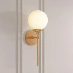 Wholesale ❤️ Signature Hardware Alfaro 60W 1-Light Candelabra E-12 Pendant in Brushed Gold ⌛