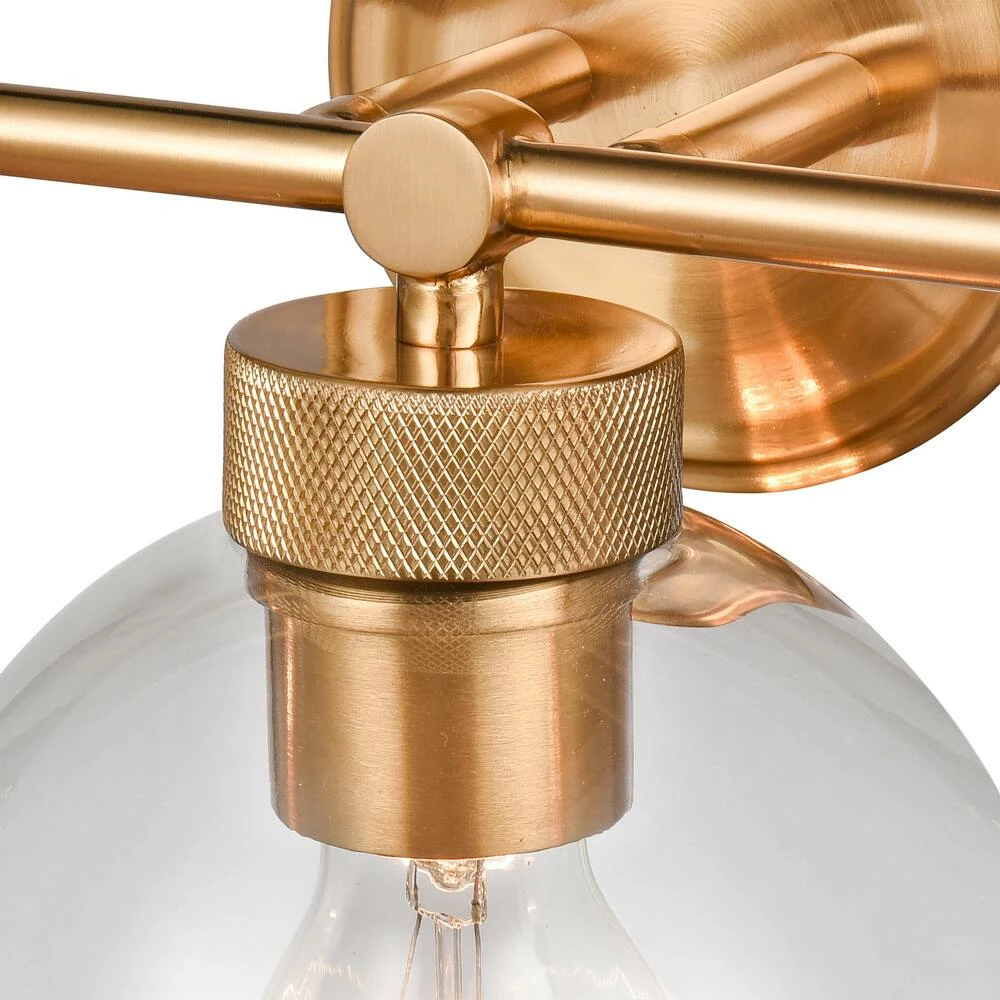 Discount 😉 Signature Hardware Albury 60W 3-Light Medium E-26 Vanity Fixture in Brushed Gold 🔥 4 Discount 😉 Signature Hardware Albury 60W 3-Light Medium E-26 Vanity Fixture in Brushed Gold 🔥 - Image 2