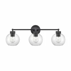 Best Sale 🔥 Signature Hardware Albury 60W 3-Light Medium E-26 Vanity Fixture in Matte Black 😉 -Signature Hardware shop Query 1087
