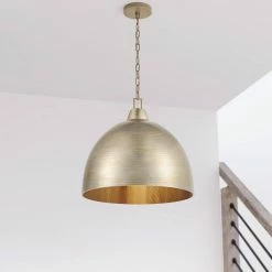 Best reviews of 😀 Signature Hardware Bartow 60W 3-Light Medium E-26 Pendant in Antique Silver Leaf 🥰 -Signature Hardware shop Query 1105