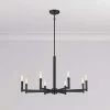 Top 10 ❤️ Signature Hardware Kunin 60W 8-Light Candelabra E-12 Chandelier in Matte Black 🎉 -Signature Hardware shop Query 1139