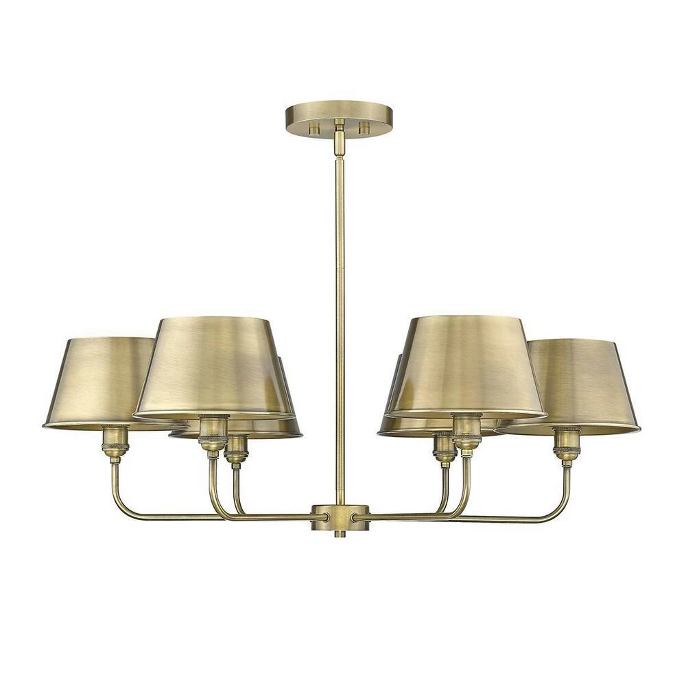 Promo ๐ Signature Hardware Stanburn 60W 6-Light Medium E-26 Incandescent Chandelier in Aged Brass ๐ 3 Promo ๐ Signature Hardware Stanburn 60W 6-Light Medium E-26 Incandescent Chandelier in Aged Brass ๐