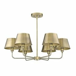 Promo ๐ Signature Hardware Stanburn 60W 6-Light Medium E-26 Incandescent Chandelier in Aged Brass ๐ 11 Promo ๐ Signature Hardware Stanburn 60W 6-Light Medium E-26 Incandescent Chandelier in Aged Brass ๐ -Signature Hardware shop Query 1156