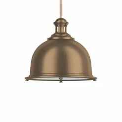 Coupon ✨ Signature Hardware Chisum 100W 1-Light Medium E-26 Pendant in Plated Oxidized Bronze 🔥