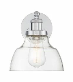 Deals 🔔 Signature Hardware Mooretown 8-7/8 in. 100W 1-Light Bath Light in Polished Chrome ❤️ -Signature Hardware shop Query 1215