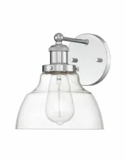 Deals 🔔 Signature Hardware Mooretown 8-7/8 in. 100W 1-Light Bath Light in Polished Chrome ❤️ -Signature Hardware shop Query 1216