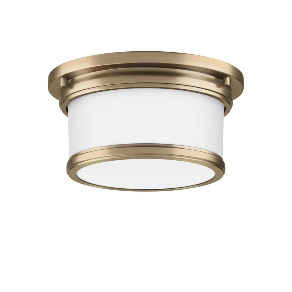 Wholesale ⌛ Signature Hardware ☀️ Summerlake 5-3/8 x 9-1/2 in. 100W 1-Light Medium E-26 Flush Mount Ceiling Fixture in Antique Brass ⌛ 3 Wholesale ⌛ Signature Hardware ☀️ Summerlake 5-3/8 x 9-1/2 in. 100W 1-Light Medium E-26 Flush Mount Ceiling Fixture in Antique Brass ⌛