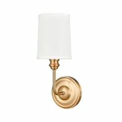 Brand new ❤️ Signature Hardware Poplin 60W 1-Light Candelabra E-12 Vanity Fixture in Brushed Gold ⌛ -Signature Hardware shop Query 1254