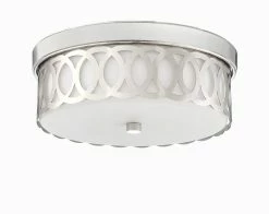 Cheapest ⌛ Signature Hardware Spotswood 60W 1-Light Flush Mount Ceiling Fixture in Polished Nickel 😍