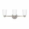 Cheap 💯 Signature Hardware Windsor Gate 8-1/2 x 22-3/8 in. 100W 3-Light Medium E-26 Vanity Fixture in Brushed Nickel 😍 -Signature Hardware shop Query 130