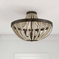 Discount 🛒 Signature Hardware Edisto 60W 3-Light Flush Mount Ceiling Fixture 🤩 -Signature Hardware shop Query 1320