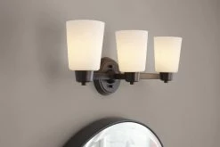 Cheap 🎉 Signature Hardware Windsor Gate 8-1/2 x 22-3/8 in. 100W 3-Light Medium E-26 Vanity Fixture in Oil Rubbed Bronze ⭐ -Signature Hardware shop Query 134