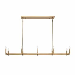 Top 10 ✨ Signature Hardware Kunin 60W 10-Light Candelabra E-12 Chandelier in Brushed Gold 😍 -Signature Hardware shop Query 1341
