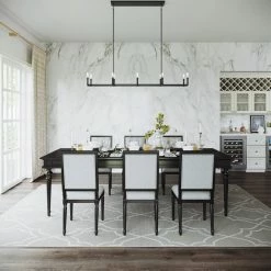 Budget 🛒 Signature Hardware Kunin 60W 10-Light Candelabra E-12 Chandelier in Matte Black ⌛ -Signature Hardware shop Query 1350