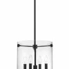 Brand new 🔥 Signature Hardware Glenvar 60W 4-Light Candelabra E-12 Pendant in Matte Black 🔥 -Signature Hardware shop Query 1364