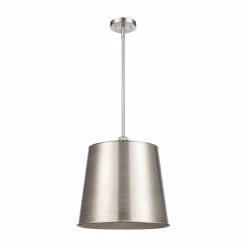 Discount ❤️ Signature Hardware Risom 60W 3-Light Medium E-26 Pendant in Brushed Nickel ⭐ -Signature Hardware shop Query 1388