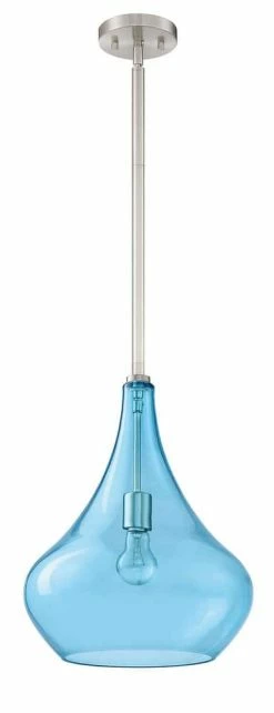 Top 10 ✔️ Signature Hardware Isham 12-3/4 in. 60W 1-Light Medium Pendant with Painted Smoke Glass in Brushed Nickel 🔥