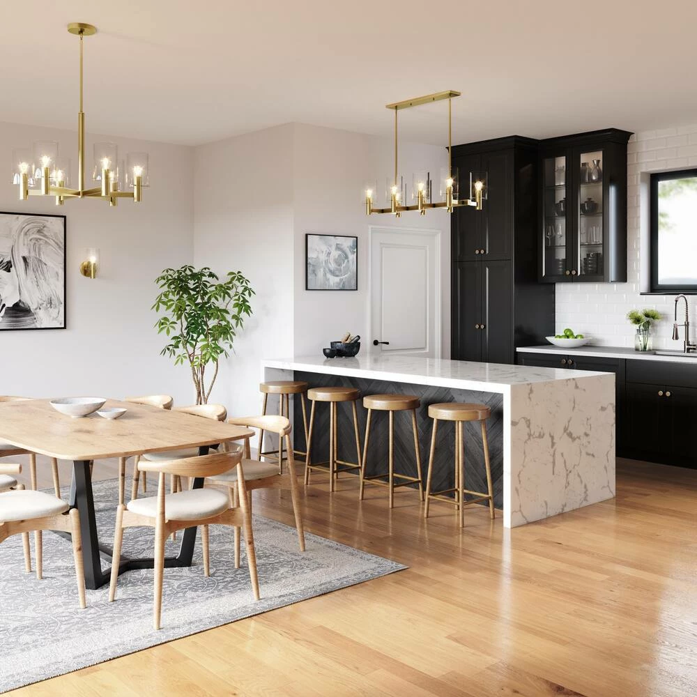 Brand new 🧨 Signature Hardware Andreo 60W 8-Light Medium E-26 Pendant in Aged Dark Bronze 🧨 8 Brand new 🧨 Signature Hardware Andreo 60W 8-Light Medium E-26 Pendant in Aged Dark Bronze 🧨 - Image 6