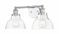 Promo 😍 Signature Hardware Mooretown 8-3/4 in. 100W 2-Light Bath Light in Polished Chrome 🥰 -Signature Hardware shop Query 154