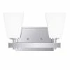 Best reviews of 😍 Signature Hardware Hoxton 12-7/8 in. 100W 2-Light Medium E-26 Bath Light with Frosted Glass in Polished Chrome 🎁 -Signature Hardware shop Query 160