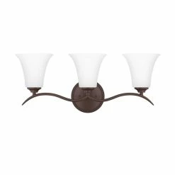 Cheapest 😍 Signature Hardware Columbus 9-3/8 x 23 in. 100W 3-Light Medium E-26 Vanity Fixture in Oil Rubbed Bronze ⌛