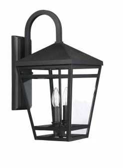 Wholesale 🛒 Signature Hardware Edgehill 20-1/4 Wide 2-Light Outdoor Wall Scone in Matte Black (60W) 🤩 -Signature Hardware shop Query 202