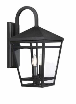 Wholesale 🛒 Signature Hardware Edgehill 20-1/4 Wide 2-Light Outdoor Wall Scone in Matte Black (60W) 🤩 -Signature Hardware shop Query 203