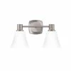 Top 10 ⭐ Signature Hardware Southern Shores 9 x 16 in. 100W 2-Light Medium E-26 Vanity Fixture in Brushed Nickel ✔️ -Signature Hardware shop Query 238