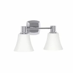 Best Sale 😉 Signature Hardware Southern Shores 9 x 16 in. 100W 2-Light Medium E-26 Vanity Fixture in Polished Chrome 🔔 -Signature Hardware shop Query 241