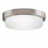 Cheap 🤩 Signature Hardware Leavells 5-3/8 x 16 in. 75W 3-Light Medium E-26 Flush Mount Ceiling Fixture in Brushed Nickel 🎁 -Signature Hardware shop Query 242
