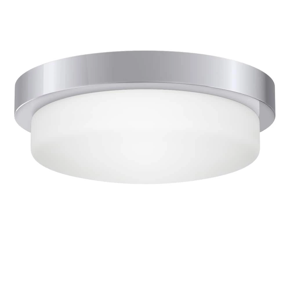 Discount ๐ฅ Signature Hardware Leavells 5-3/8 x 16 in. 75W 3-Light Medium E-26 Flush Mount Ceiling Fixture in Polished Chrome ๐ฅ 3 Discount ๐ฅ Signature Hardware Leavells 5-3/8 x 16 in. 75W 3-Light Medium E-26 Flush Mount Ceiling Fixture in Polished Chrome ๐ฅ