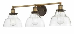 Buy ⌛ Signature Hardware Mooretown 8-3/4 in. 100W 3-Light Bath Light in Oil Rubbed Bronze with Antique Brass 🔥 -Signature Hardware shop Query 257