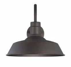 Coupon 🔔 Signature Hardware Wetherburn 13-1/4 in. 100W 1-Light Outdoor Wall Sconce in Dark Bronze 🛒