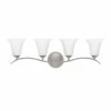Buy ⌛ Signature Hardware Columbus 9-3/8 x 31 in. 100W 4-Light Medium E-26 Vanity Fixture in Brushed Nickel 🎉 -Signature Hardware shop Query 272