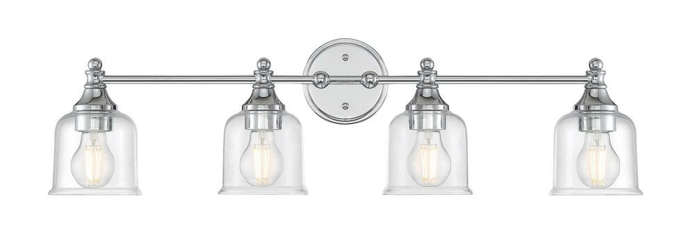 Cheapest ๐ Signature Hardware Hesby 60W 4-Light Medium E-26 Bath Light in Polished Chrome ๐ 4 Cheapest ๐ Signature Hardware Hesby 60W 4-Light Medium E-26 Bath Light in Polished Chrome ๐ - Image 2