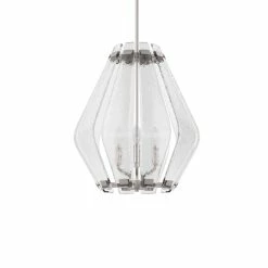 Brand new 🧨 Signature Hardware Haysi 60W 4-Light Candelabra E-12 Pendant in Brushed Nickel 🤩