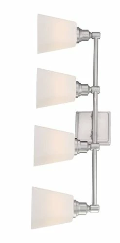 Brand new 😍 Signature Hardware Leadwell 60W 4-Light Medium E-26 Bath Light in Brushed Nickel 💯 -Signature Hardware shop Query 292
