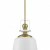 Wholesale 😀 Signature Hardware Rowher 60W 1-Light Medium E-26 Pendant in Grey Wash with Antique Brass 🔔 -Signature Hardware shop Query 321