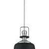 Budget 👍 Signature Hardware Rowher 60W 1-Light Medium E-26 Pendant in Textured Black/Brushed Nickel 🥰 -Signature Hardware shop Query 323
