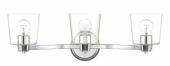 Best reviews of 🔥 Signature Hardware Windsor Gate 26-3/8 in. 100W 3-Light Medium E-26 Bath Light with Seeded Glass in Polished Chrome 🧨 -Signature Hardware shop Query 339