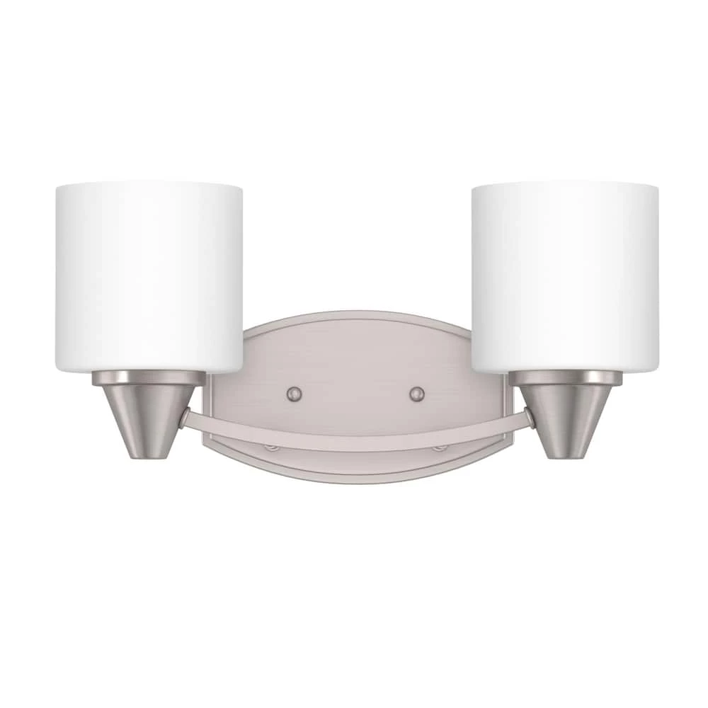 Deals ๐ Signature Hardware Eastover 7-3/8 x 15 in. 100W 2-Light Medium E-26 Vanity Fixture in Brushed Nickel ๐ 3 Deals ๐ Signature Hardware Eastover 7-3/8 x 15 in. 100W 2-Light Medium E-26 Vanity Fixture in Brushed Nickel ๐
