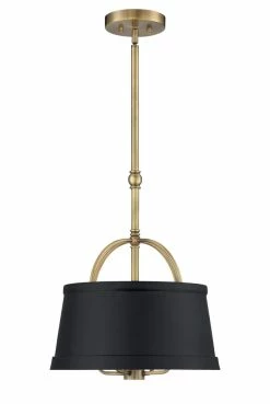Promo 👏 Signature Hardware Teesdale 60W 4-Light Medium E-26 Pendant in Amber/Matte Black 🤩